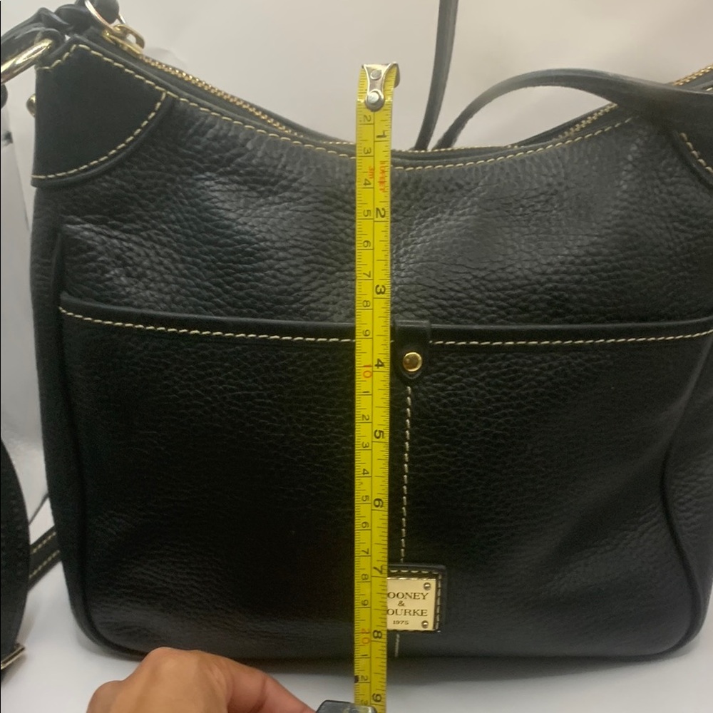 Dooney & Bourke Black Crossbody Bag with Gold Accents - Picture 5 of 10